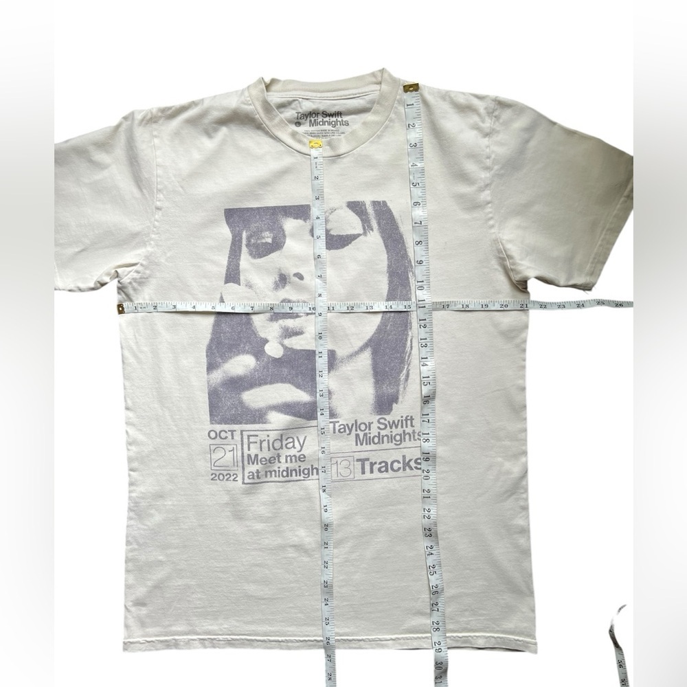OFFICIAL 2022 Taylor Swift Midnights Album unisex T Shirt Size Large Beige - Picture 6 of 9